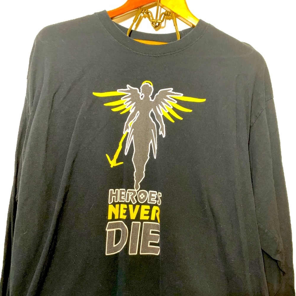 Overwatch “Mercy” Long Sleeve Black Shirt